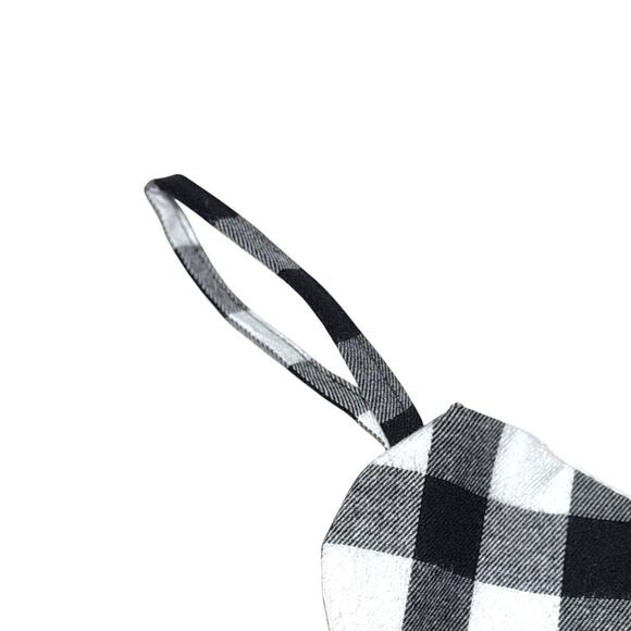 Pet Dog Christmas Stocking - Plaid Bone with Bow - Picture 4 of 6